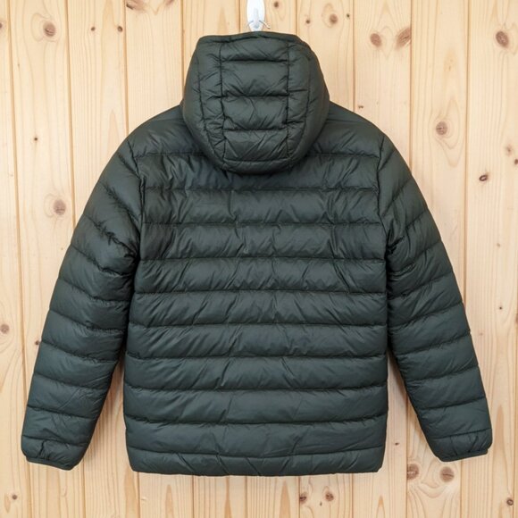 HOLLISTER Mens Olive Green Puffer Jacket Sherpa Lined Hood Coat Warm Winter (L) - Picture 4 of 12